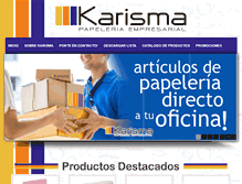 Tablet Screenshot of karisma.com.mx
