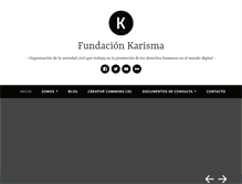 Tablet Screenshot of karisma.org.co